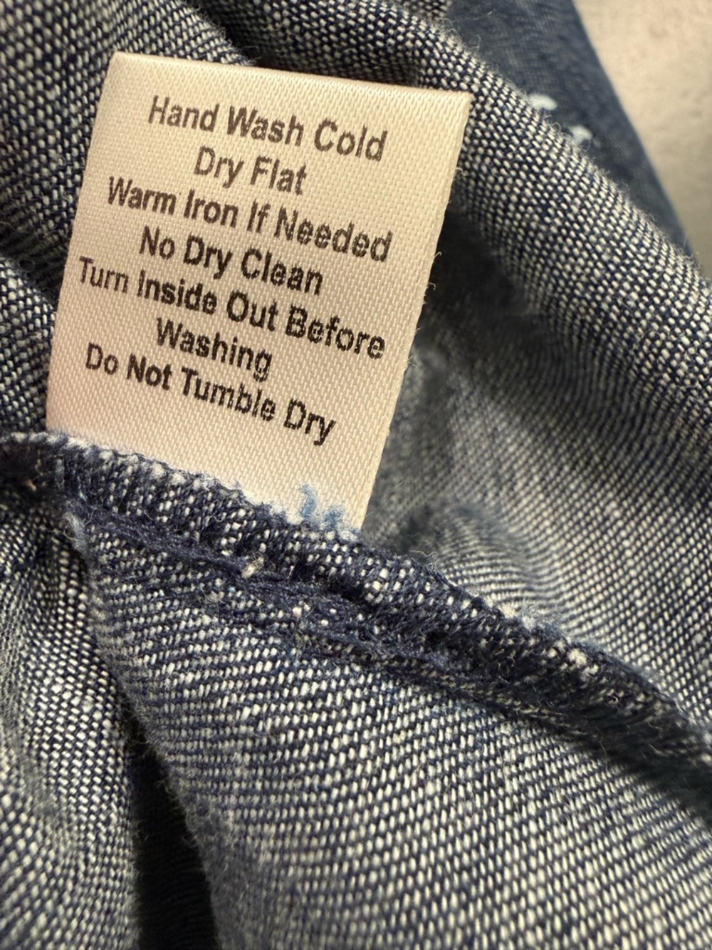 Tizzie Frayed Denim Button-Down Shirt - Picture 6 of 6